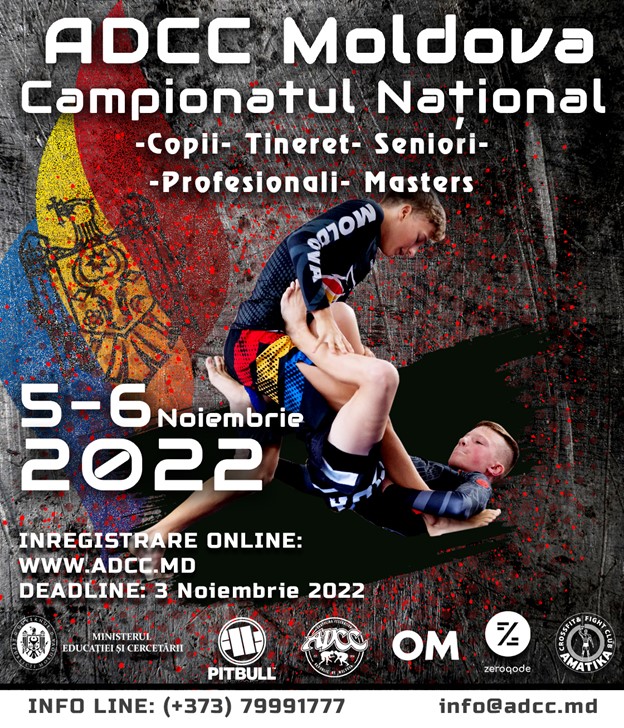 CAMPIONATUL NAȚIONAL DE GRAPPLING-ADCC  EDIŢIA A VI-A 5-6 NOIEMBRIE 2022