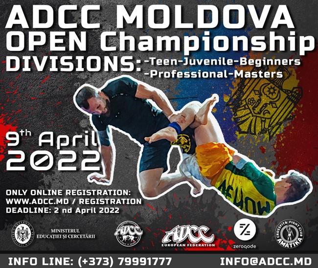 Campionatului Open Grappling - ADCC  pentru Tineret şi Seniori ed. a VII-a 09 Aprilie 2022