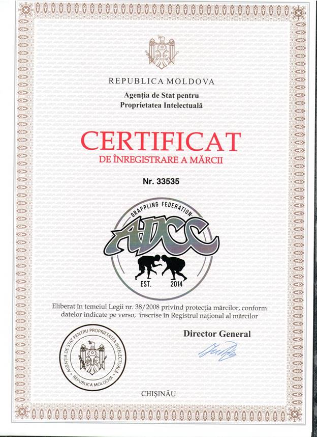 Certificat de înregistrare a mărcii nr. 33535 din 03 martie 2020